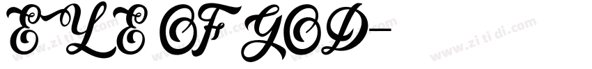 EYE OF GOD字体转换